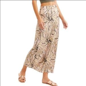 free people ‘normani’ bias tie-dye satin midi